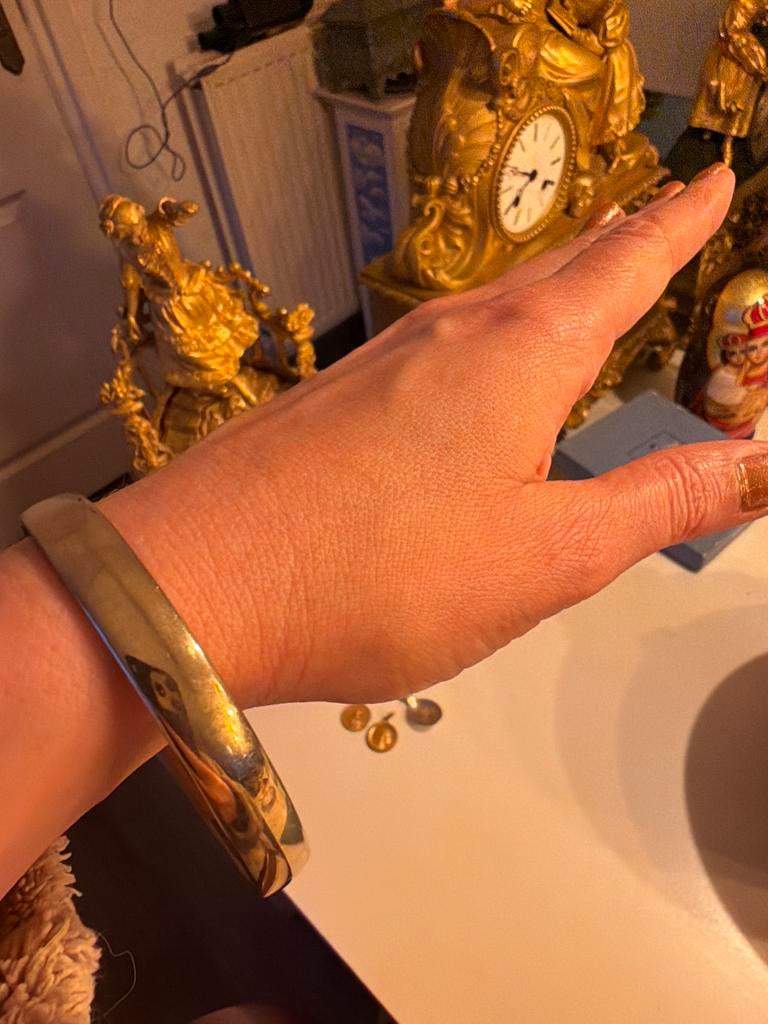 Monet XL Gouden Armband - Vintage Stijl, Verzenden, Zo goed als nieuw, Goud, Overige materialen