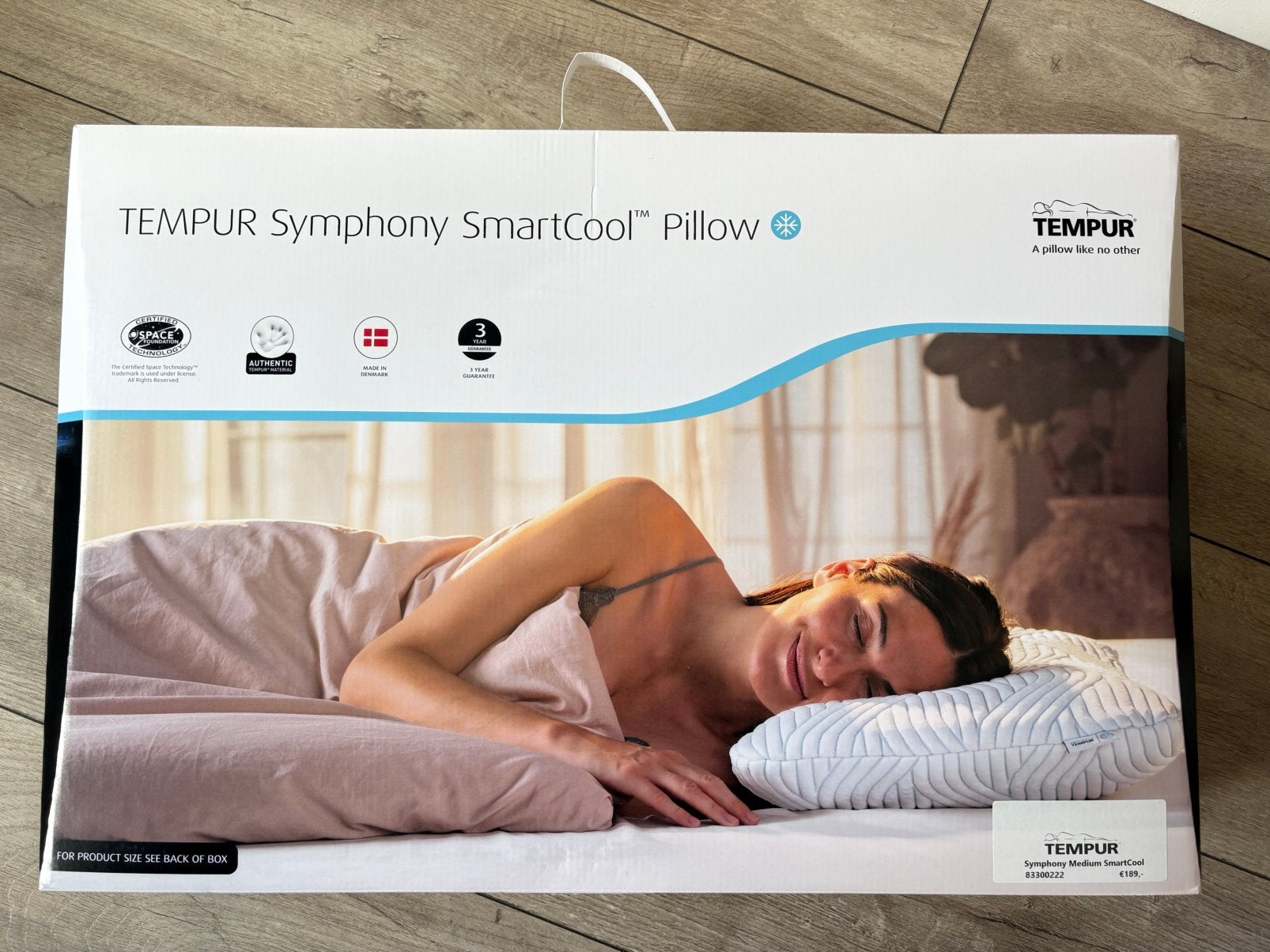Nieuw TEMPUR Symphony SmartCool kussen M ongebruikt in doos, Ophalen, Schuim, Eenpersoons, Wit