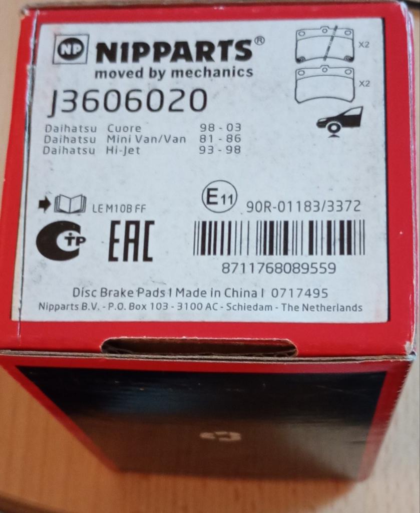 Remblokset voor Daihatsu, Ophalen of Verzenden, Nieuw, Mini