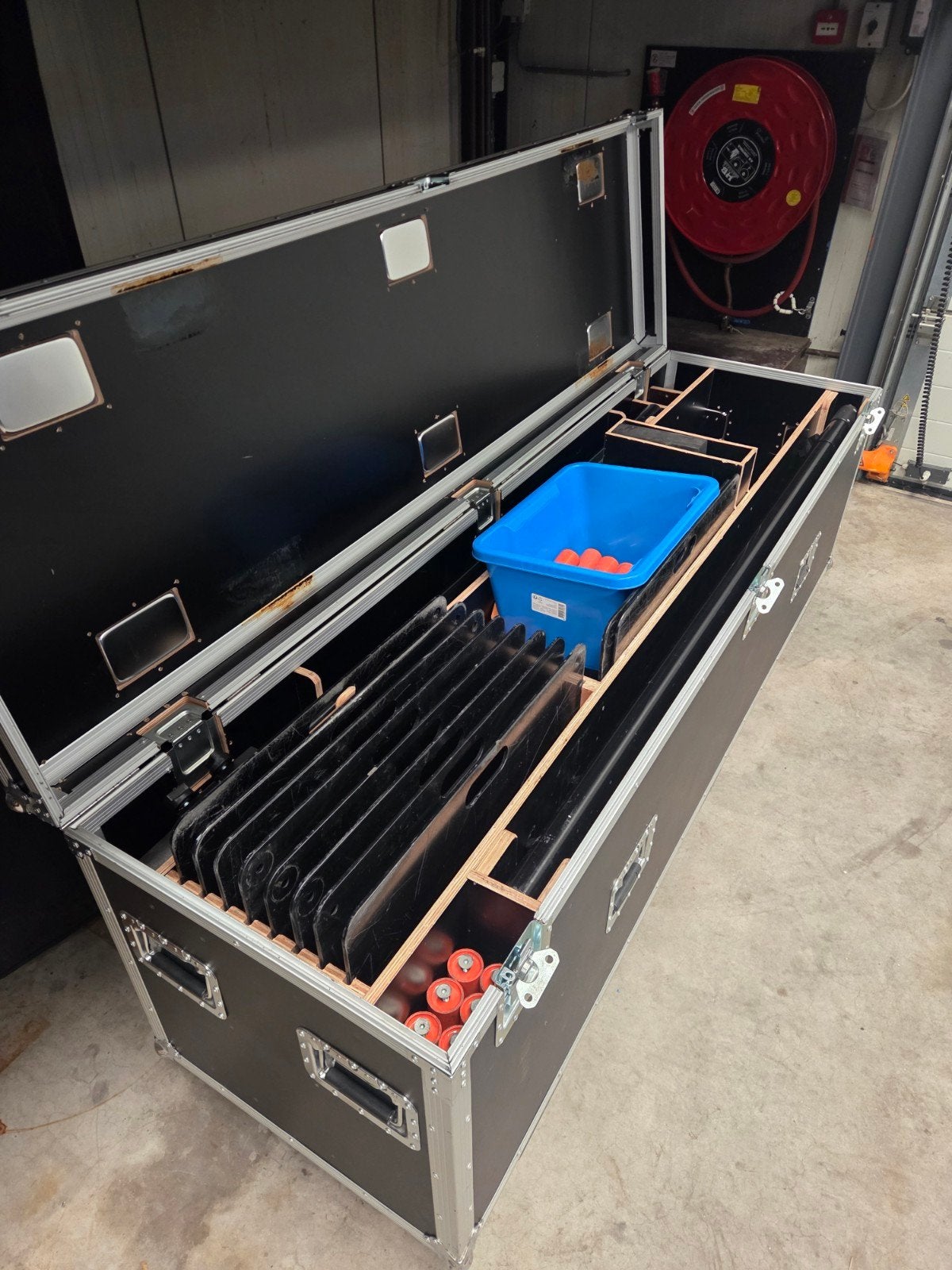 Flightcase Orgineel Wentex pipe & drape leeg, Ophalen of Verzenden