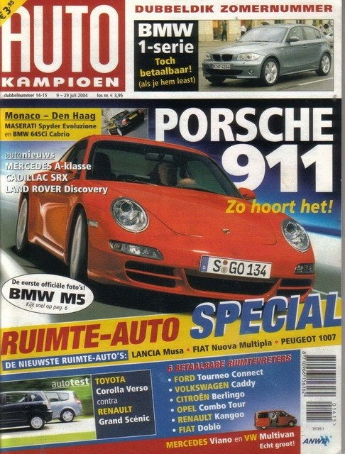 Autokampioen 14/15 2004 : Volvo 262C - Porsche 911 Carrera, Ophalen of Verzenden, Gelezen, Algemeen