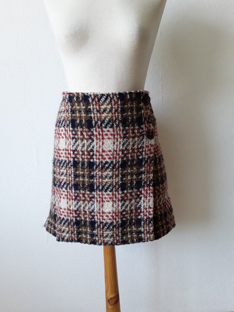 Wollen rok van Purdey mt 40, Maat 38/40 (M), Zo goed als nieuw, Purdey, Boven de knie