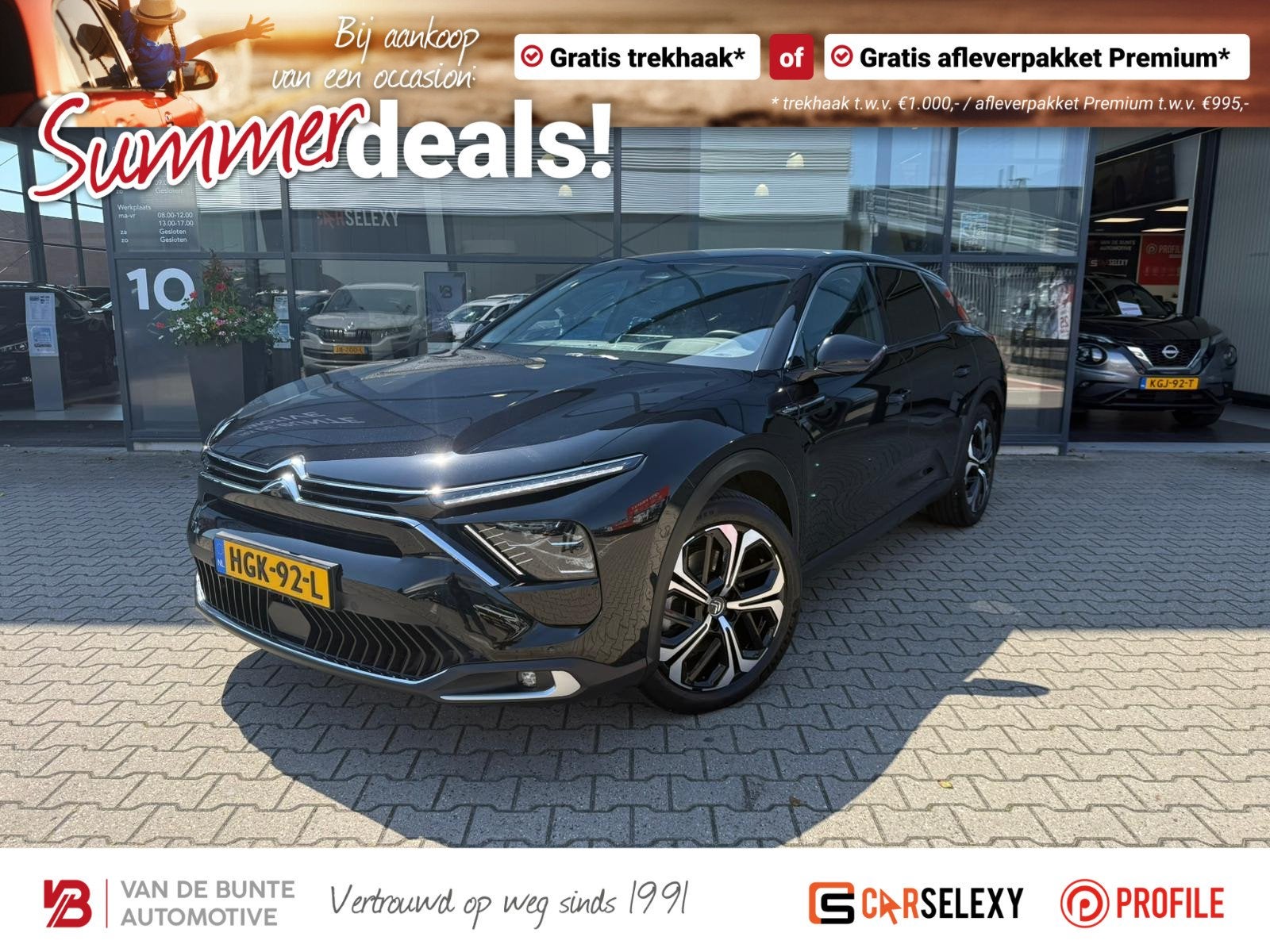 Citroen C5 X 1.6 Plug-in Hybrid 225 Shine *ACC & 360 Camera*, Auto's, Gebruikt, 4 cilinders, Zwart, Hybride Elektrisch/Benzine