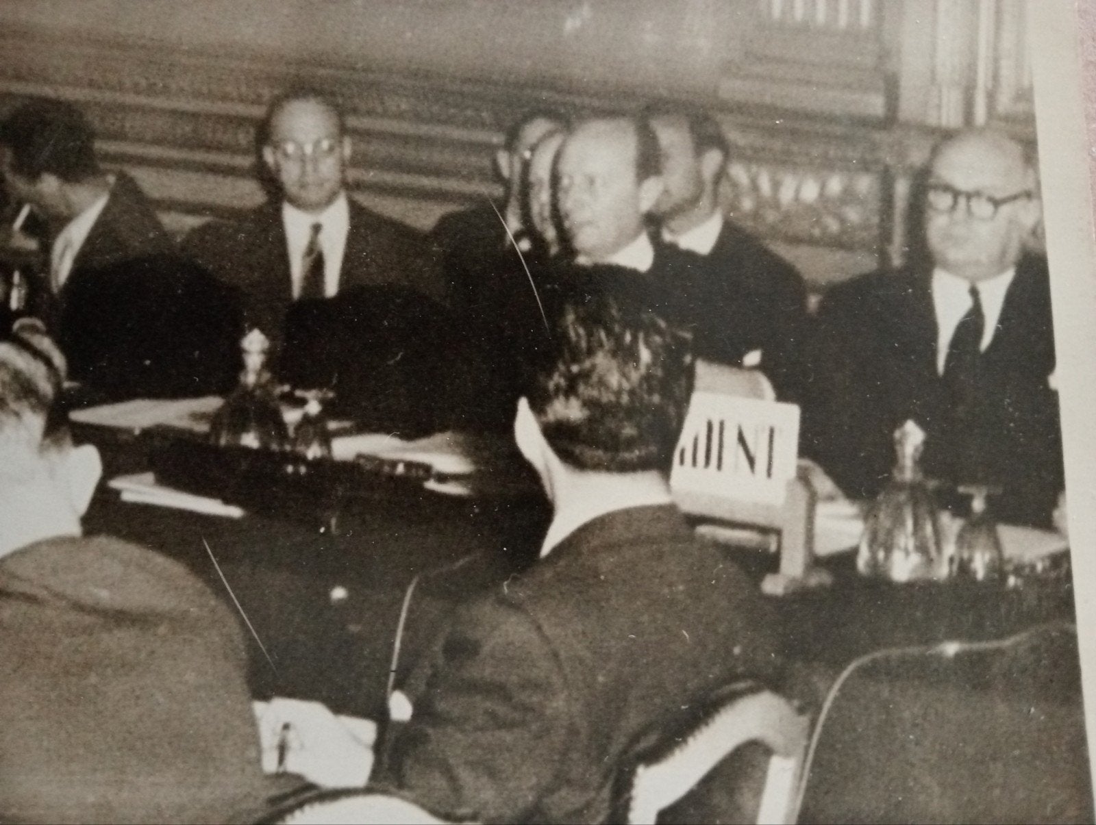 Historische foto EDC Conferentie Brussel 1954, Ophalen of Verzenden, 1940 tot 1960, Gebruikt