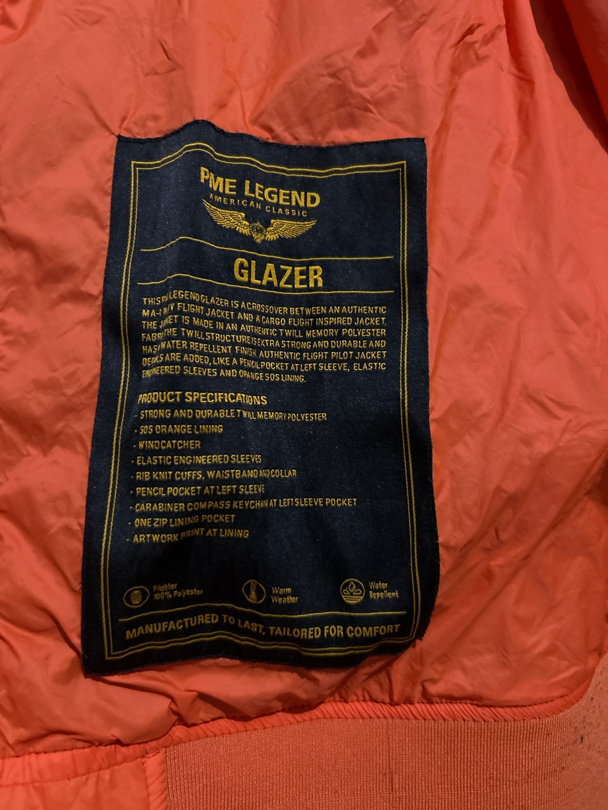 Foto 3 van PME Legend Glazer Bomberjack - Maat XXXL