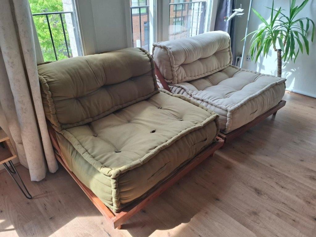 Sklum Yebel stoelen, Ophalen, Wit, Zo goed als nieuw, Stof