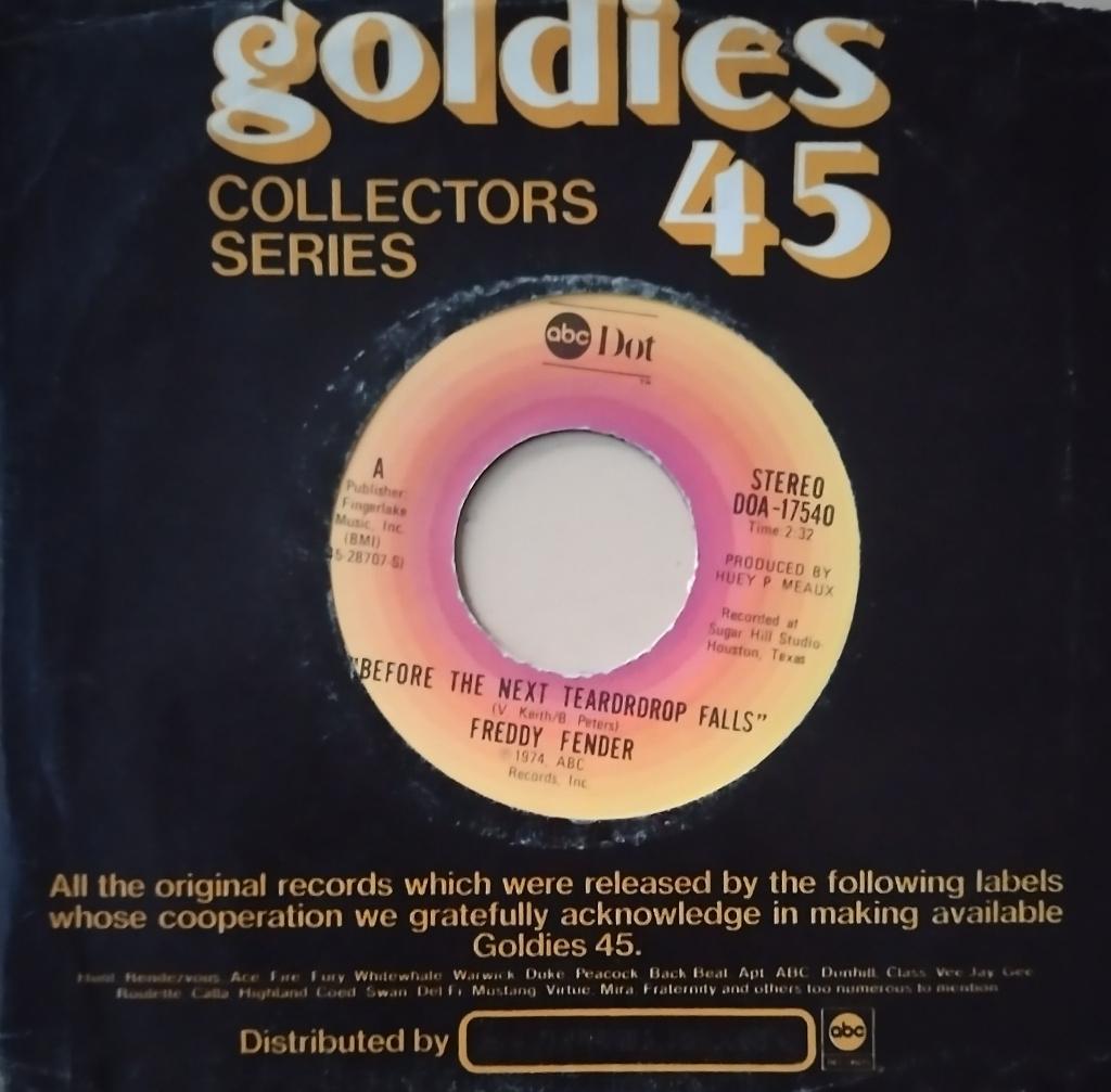 Freddy Fender - Before the next teardrops falls, Cd's en Dvd's, Vinyl Singles, Verzenden, 7 inch, Single, Zo goed als nieuw