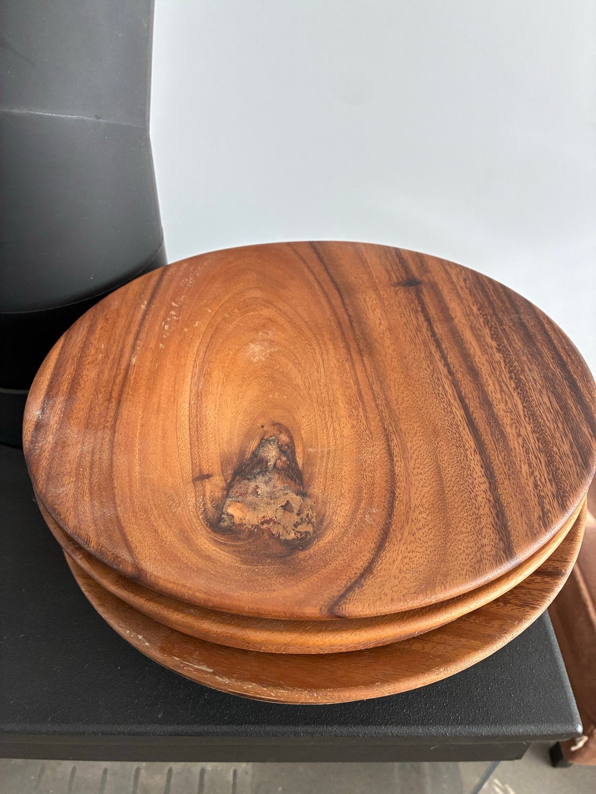 4 houten onderborden - Boho New York, Gebruikt, Overige merken, Ophalen of Verzenden, Bord(en)