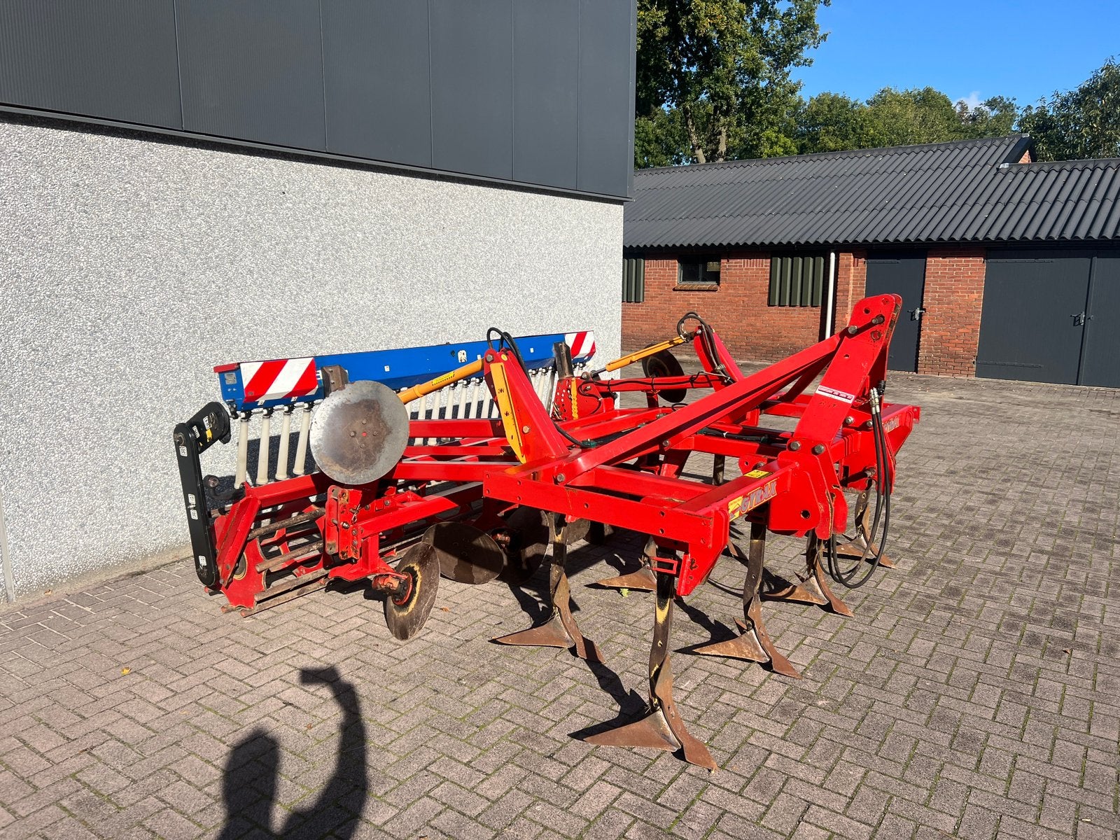 Vleugelschaar cultivator Gyrax 300 + fiona zaaibak -Smaragd, Tuin en Terras, Ophalen of Verzenden, Gebruikt, Cultivator