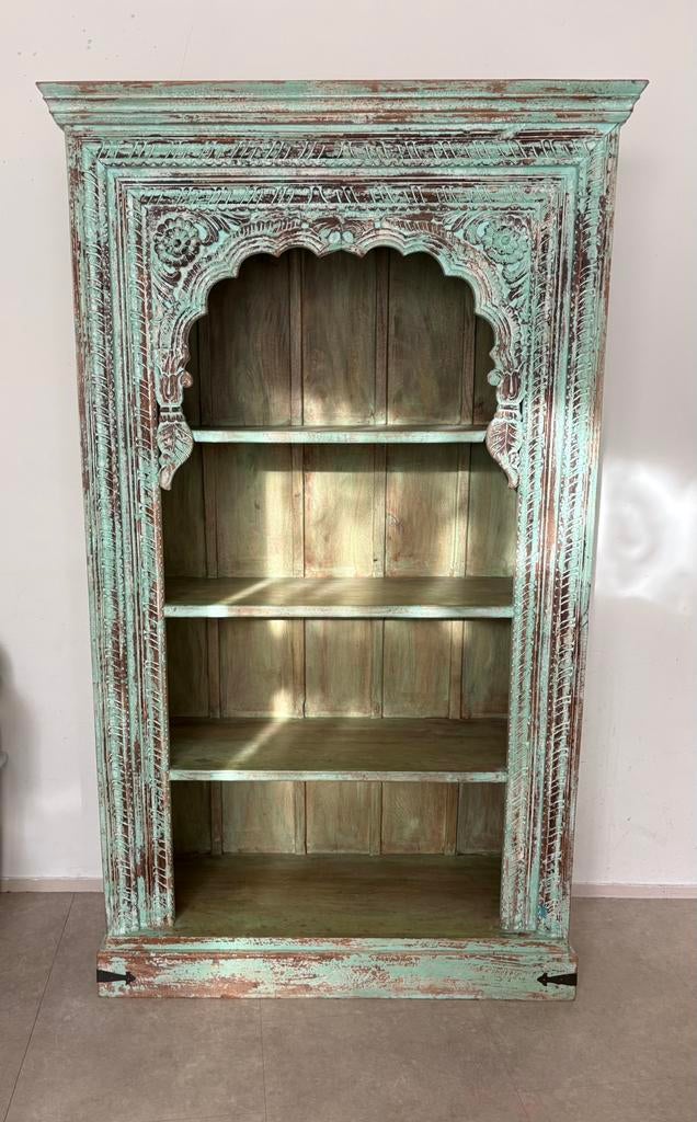 Boekenkast India Ibiza Style, Ophalen, 50 tot 100 cm, Zo goed als nieuw, 150 tot 200 cm