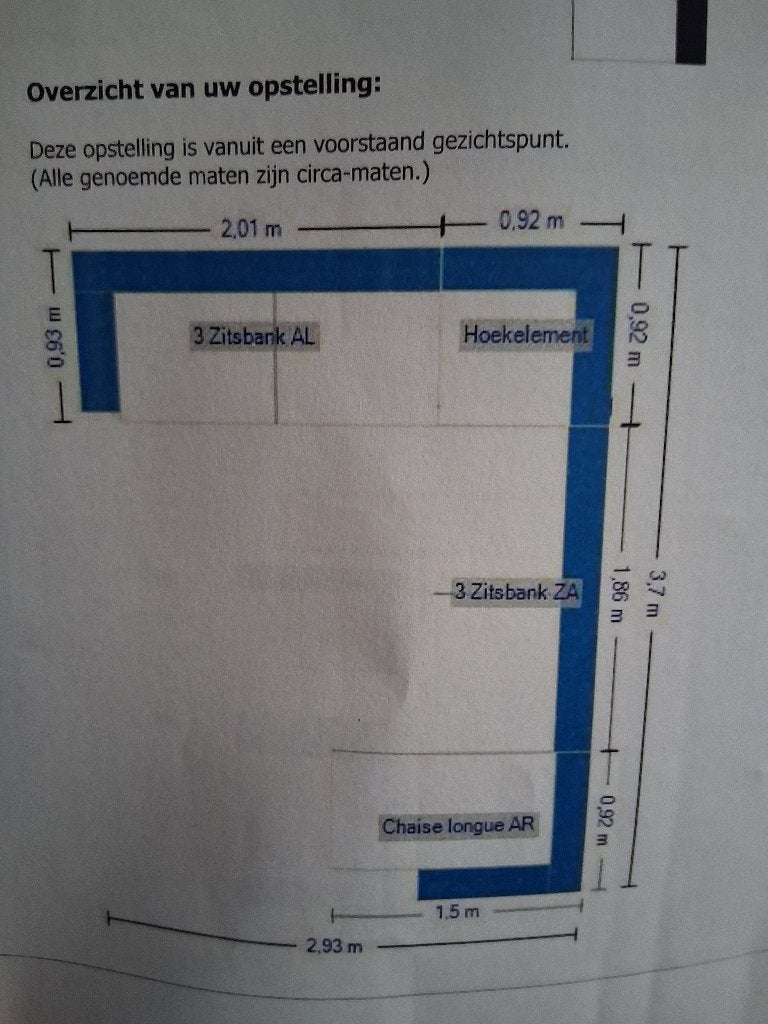Mooie hoekbank, Ophalen, Overige materialen, Leder, Gebruikt