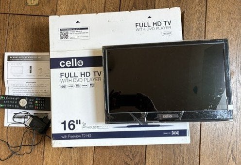 Cello TV Full HD met ingebouwde DVD, Audio, Tv en Foto, Overige merken, LED, 50 Hz, Nieuw
