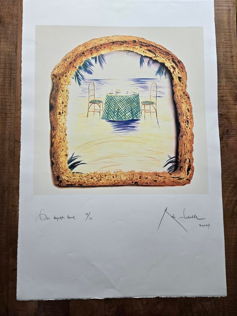 Ons dagelijks brood Rob Scholte, Antiek en Kunst, Kunst | Litho's en Zeefdrukken, Ophalen of Verzenden