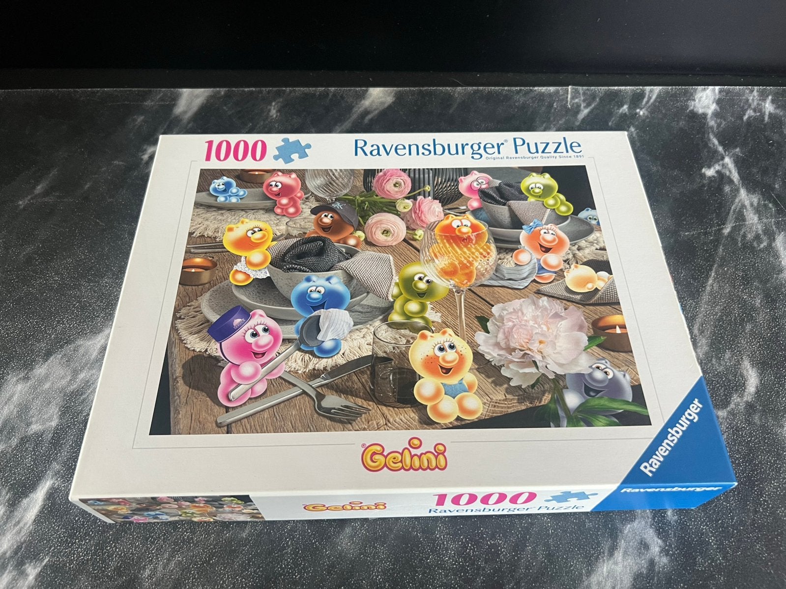 Ravensburger puzzel 1000 stukjes Gelini decken den Tisch, Ophalen of Verzenden, 500 t/m 1500 stukjes, Zo goed als nieuw