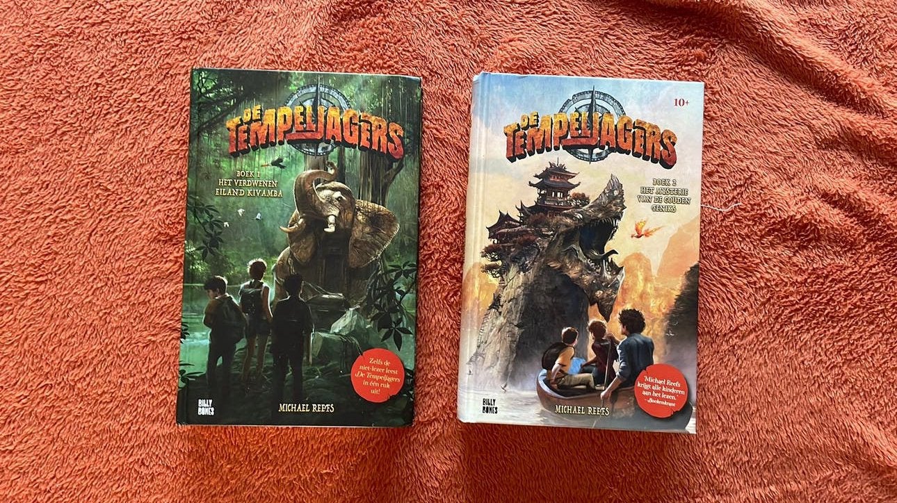 Tempeljagers 1 en 2 HARDCOVER - Michael Reefs, Boeken, Verzenden, Gelezen, Michael Reefs