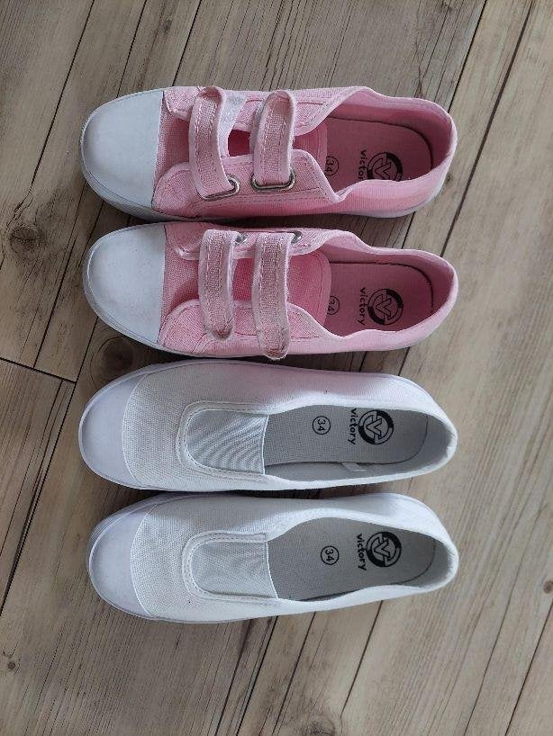 2 Paar gym schoenen. wit en roze. maat 34., Meisje, Overige typen, Nieuw, Ophalen of Verzenden