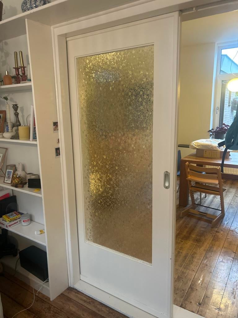 Set ensuite deuren met glas, Ophalen, Gebruikt, 120 cm of meer, Binnendeur