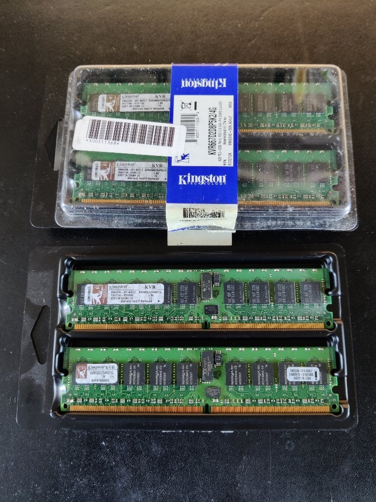Kingston 1GB DDR2 KVR400D2S4R3 - als nieuw [MEM703] 6-6, 1 GB of minder, Ophalen of Verzenden, Zo goed als nieuw, DDR2
