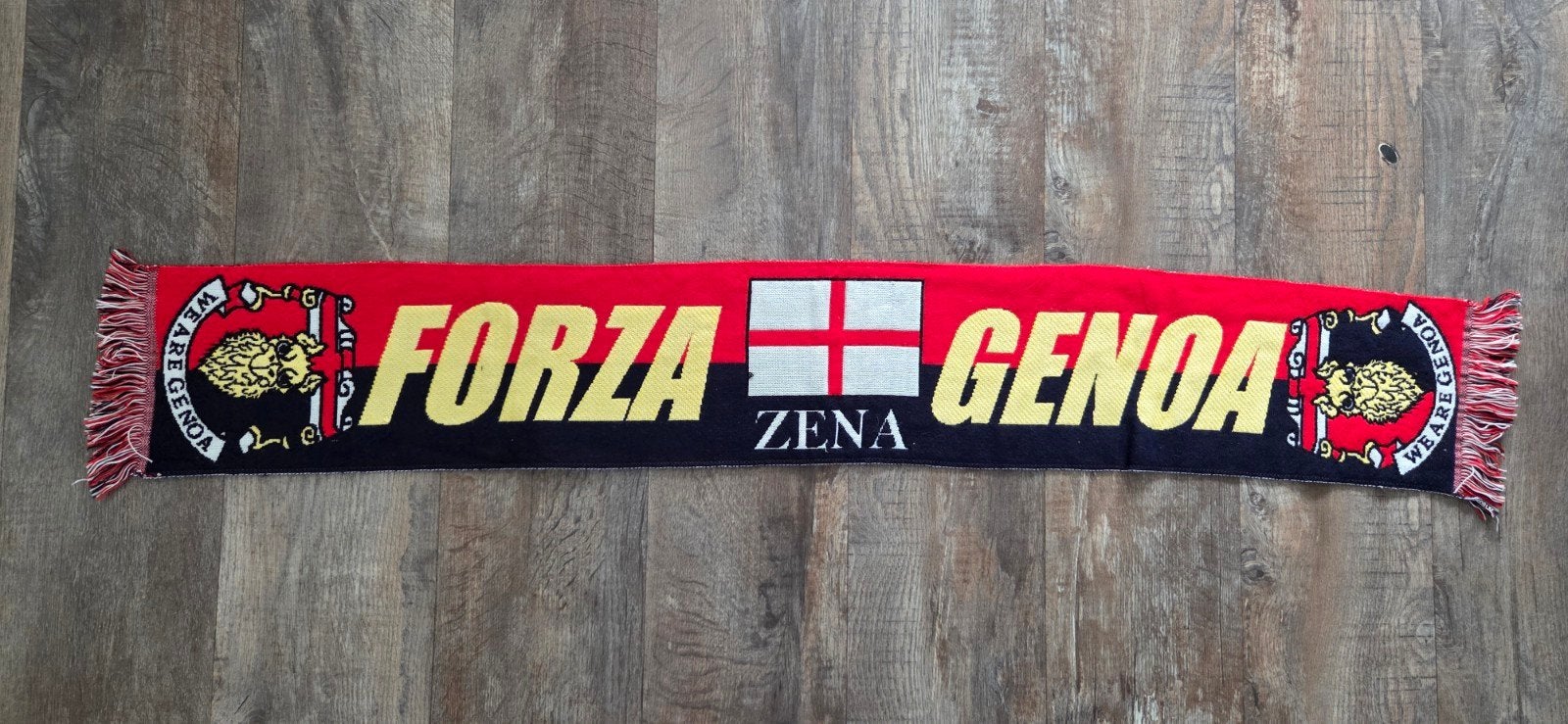 Sjaal Genoa, Verzamelen, Ophalen of Verzenden, Zo goed als nieuw, Buitenlandse clubs, Vaantje of Sjaal