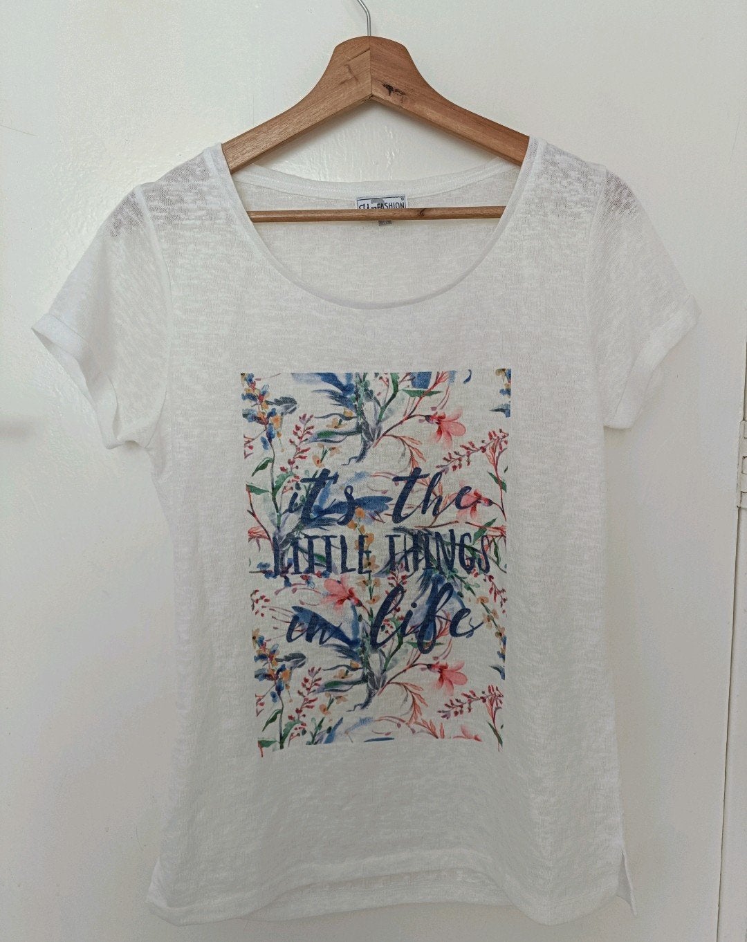 T-shirt, Maat 38/40 (M), Up2Fashion, Wit, Nieuw