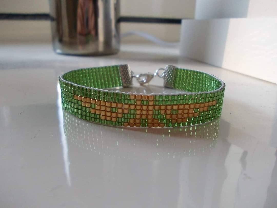 Miyuki delica geweven kralen armband vogel, Overige materialen, Overige kleuren, Verzenden, Nieuw
