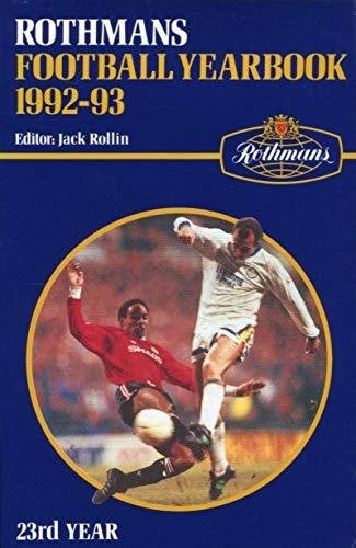 Rothmans Football Yearbook 1992-93 (incl.verz.kosten), Verzenden, Zo goed als nieuw, Jack Rollin, Balsport