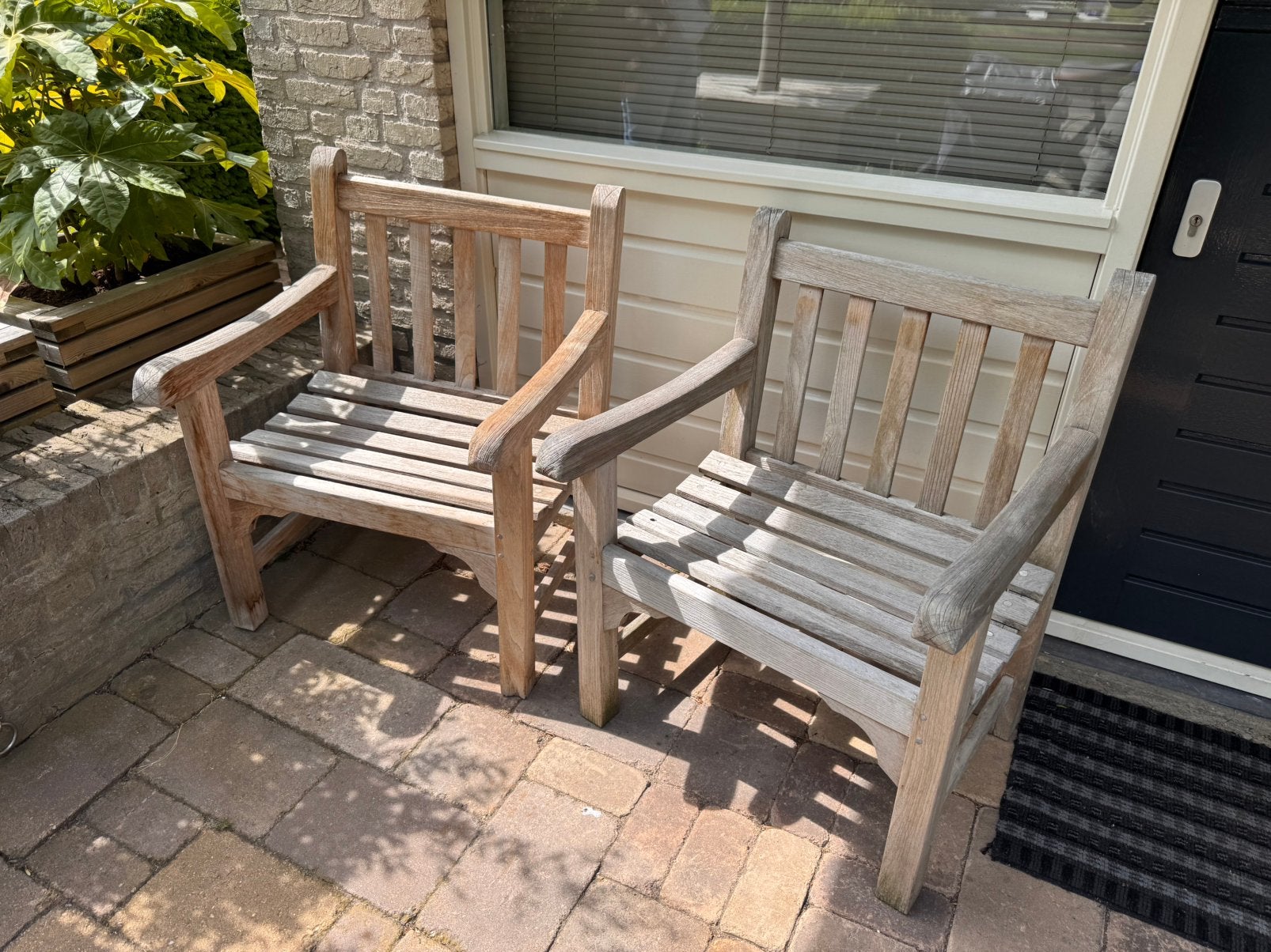 Lister teak tuinstoelen loungeset, Ophalen, Zo goed als nieuw, Teakhout
