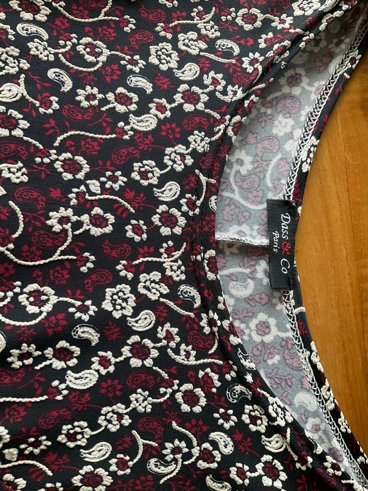Jurk met bloemenprint en driekwart mouwen, Kleding | Dames, Meerkleurig, Ophalen of Verzenden, Zo goed als nieuw, Knielengte