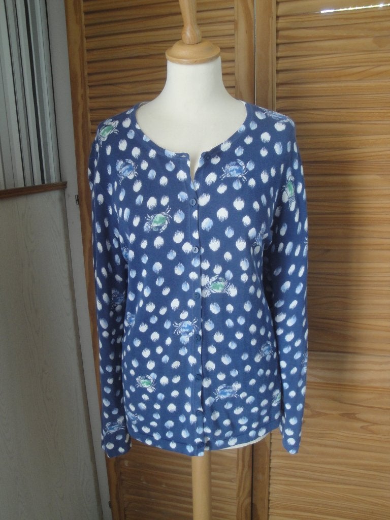 GERRY WEBER Blauw/wit vestje maat L (z.g.a.n.), Kleding | Dames, Truien en Vesten, Blauw, Maat 42/44 (L), Ophalen of Verzenden