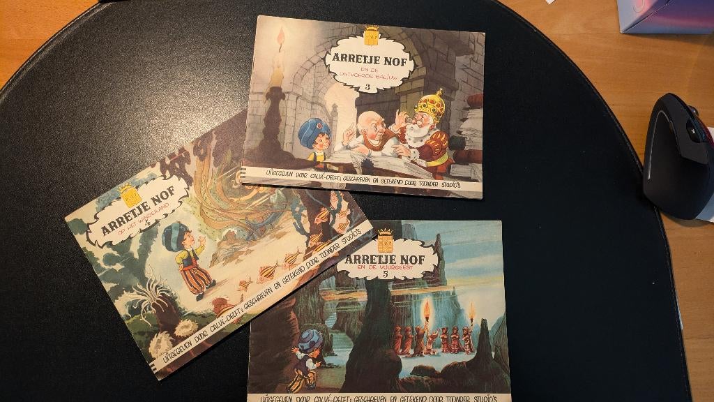 deel 3,4,5 Arretje Nof heruitgave 1957 Johan Fabricius Calvé, Ophalen of Verzenden, Gelezen, Johan Fabricius Calvé, Plaatjesalbum