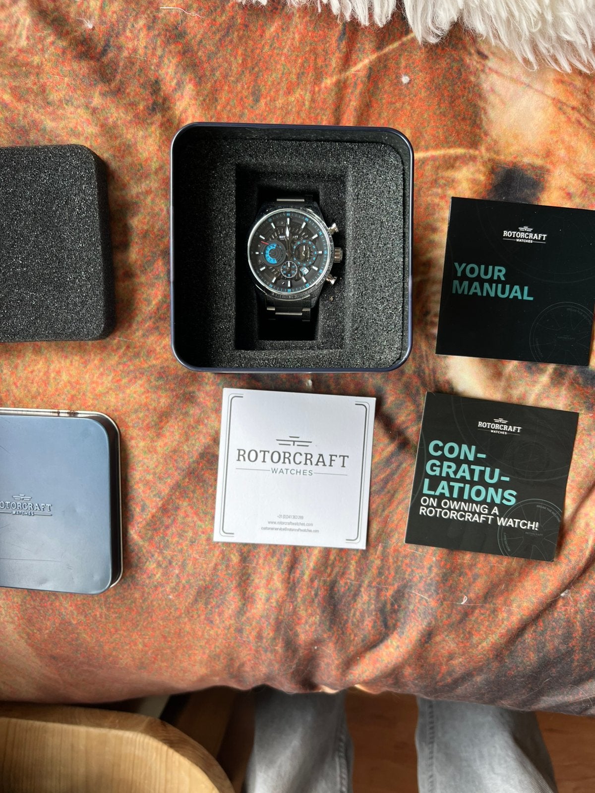 Rotorcraft RC2205 heren horloge, Ophalen of Verzenden, Zo goed als nieuw, Staal, Overige merken