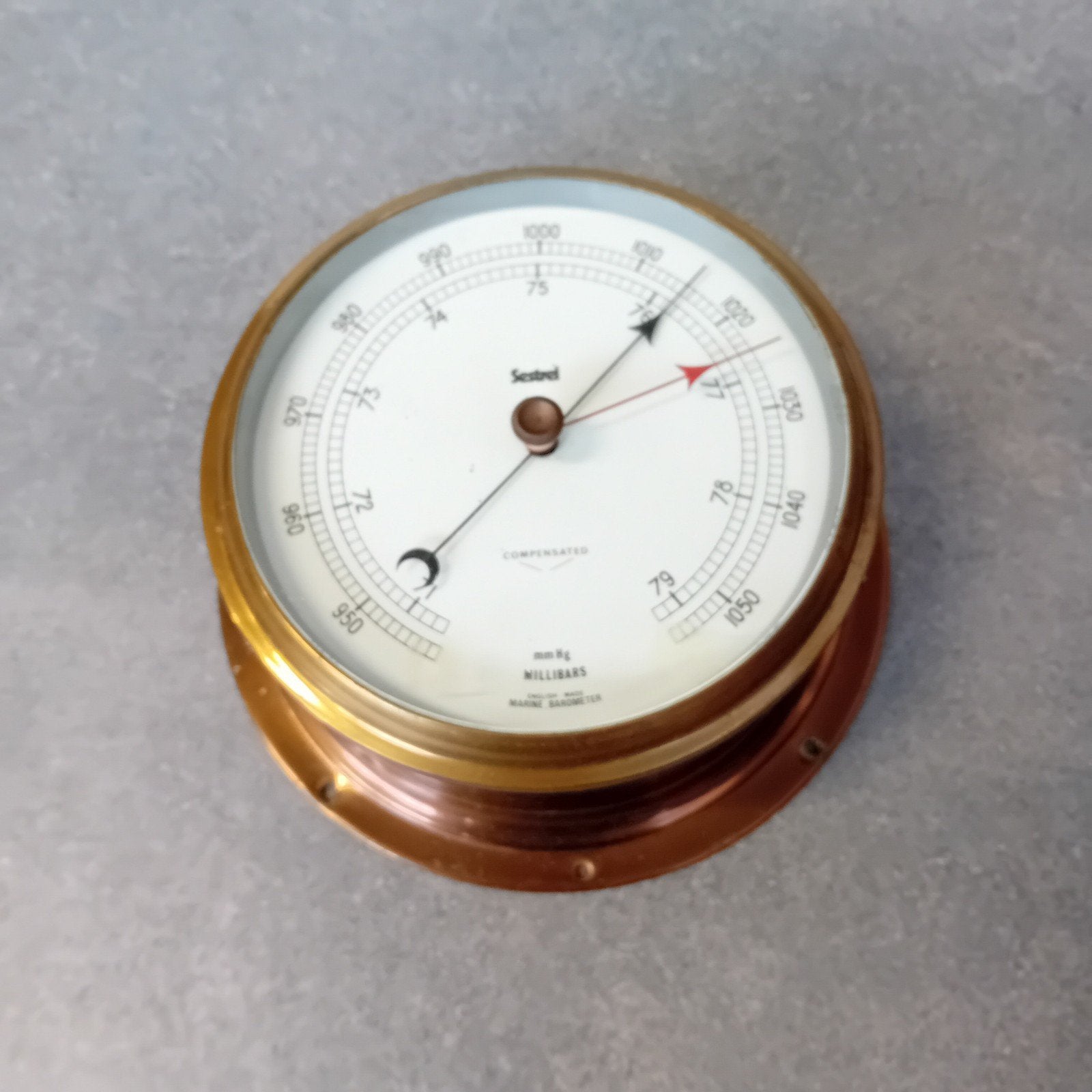 Vintage Sestrel Barometer - Messing, Verzenden, Gebruikt, Barometer