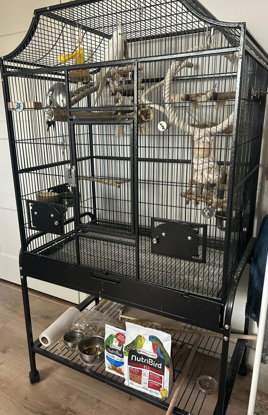 Vogelkooi, Ophalen, Zo goed als nieuw, Metaal, Vogelkooi
