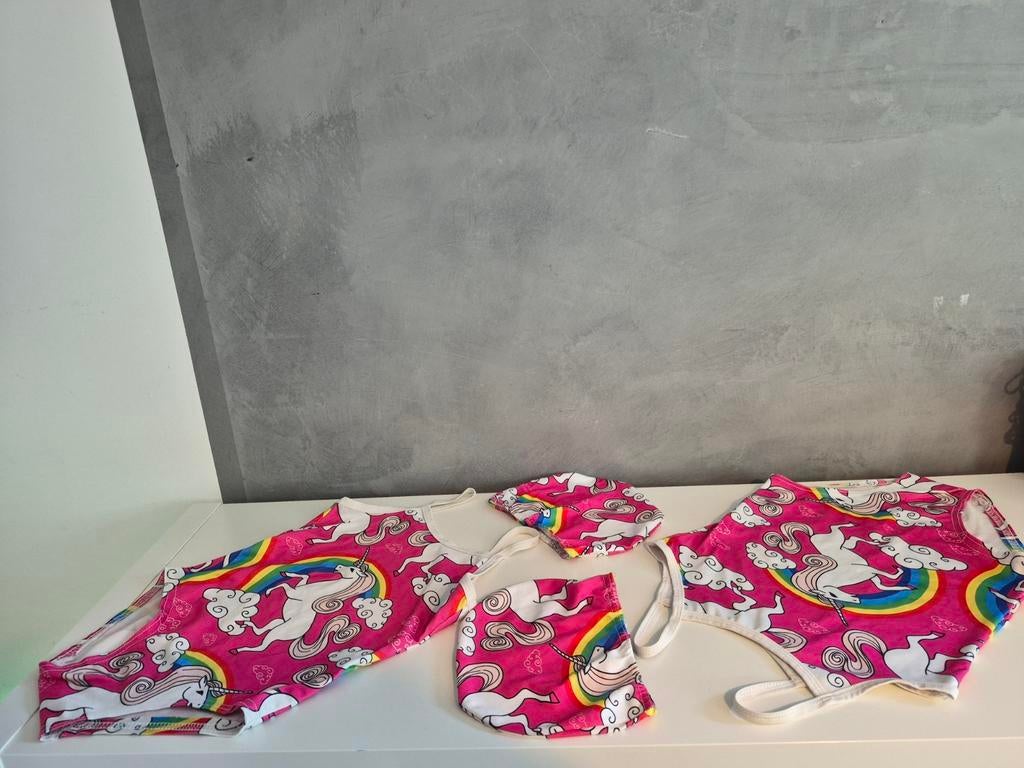 Badpakken met badmutsen - Eenhoorn design, Badpak, Ophalen of Verzenden, Onbekend, Roze