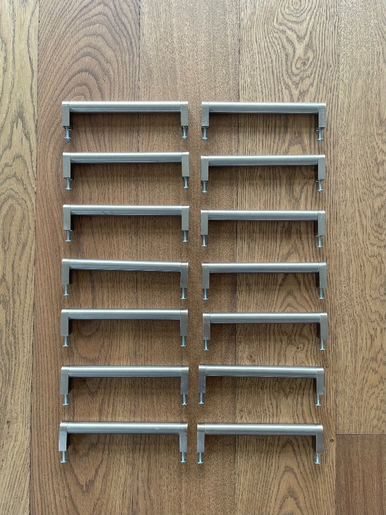 Handgrepen Ikea RVS - 9 stuks, Ophalen, Gebruikt, Rvs, Overige typen