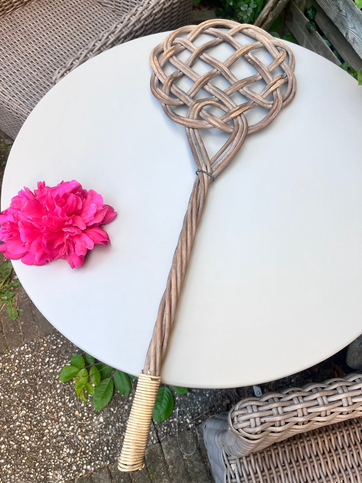 Vintage rotan mattenklopper - Decoratief & Functioneel, Ophalen