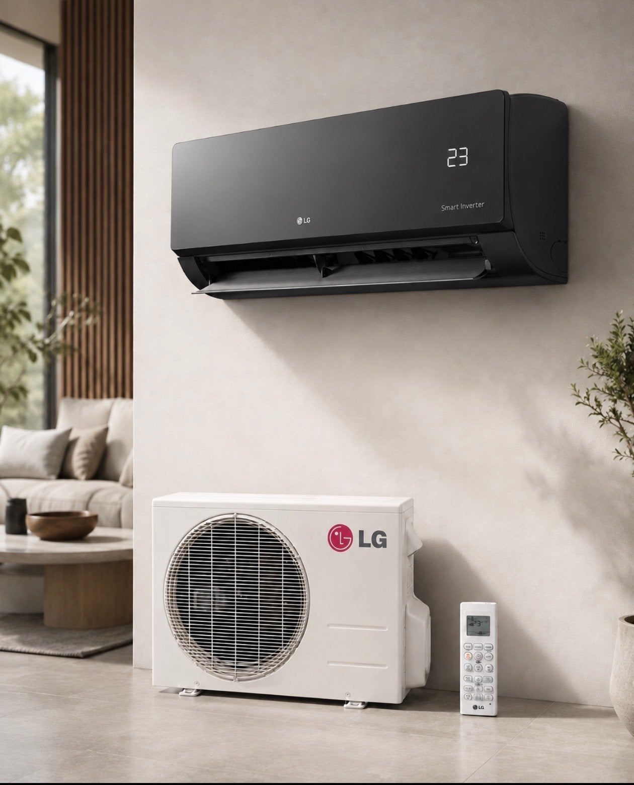 LG AC18BK Artcool Black, Ophalen, Nieuw, Koelen en Ontvochtigen, 100 m³ of groter