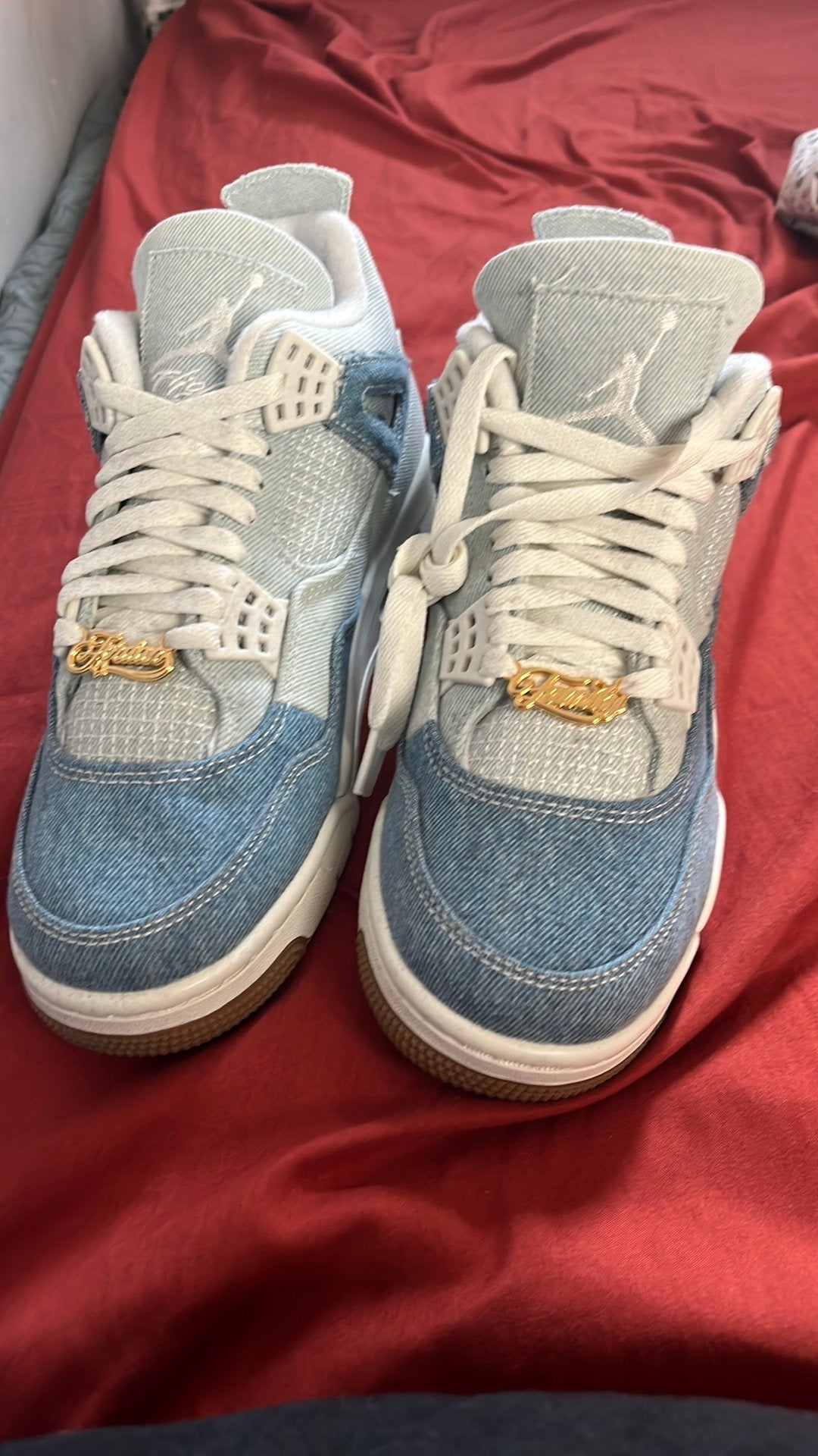 Air Jordan 4 WMNS Retro TEX Worn Blue – Nieuw – EU 40.5, Ophalen, Zo goed als nieuw, Schoenen