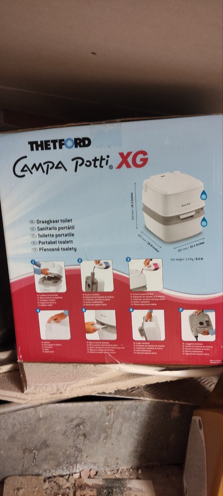 Thetford Campa Potti XG Draagbaar Toilet, Caravans en Kamperen, Ophalen of Verzenden, Nieuw