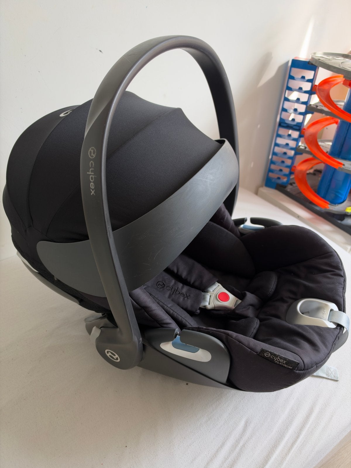Cybex cloud z autostoel, Autogordel of Isofix, Gebruikt, 0 t/m 13 kg, Ophalen