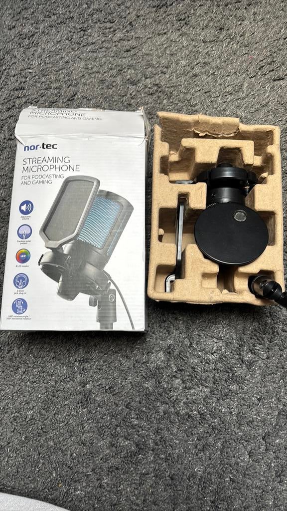 Nor-tec streaming/gaming microfoon, Ophalen of Verzenden, Nieuw