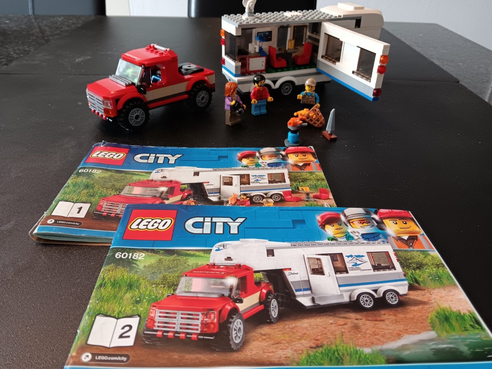LEGO City 60182 Pickup & Caravan met instructieboekjes, Ophalen of Verzenden