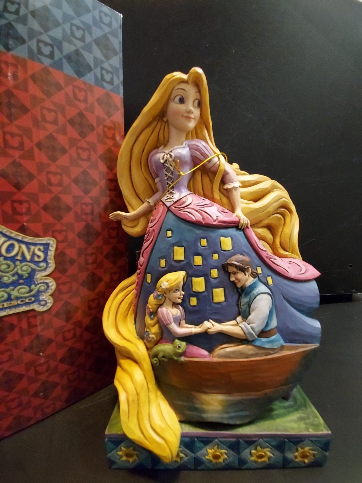 Jim Shore Retired Disney Traditions Rapunzel beeld, Ophalen, Mickey Mouse, Zo goed als nieuw, Beeldje of Figuurtje