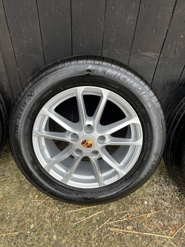 Originele Porsche Cayenne velgen zomer set 5x130 18” 6mm, Niet ingevuld, 18 inch, Gebruikt, 255 mm