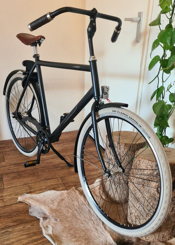Matzwarte SPARTA type STYLER Herenfiets || Auto Versnelling!, Fietsen en Brommers, Fietsen | Heren | Herenfietsen, Ophalen, Terugtraprem