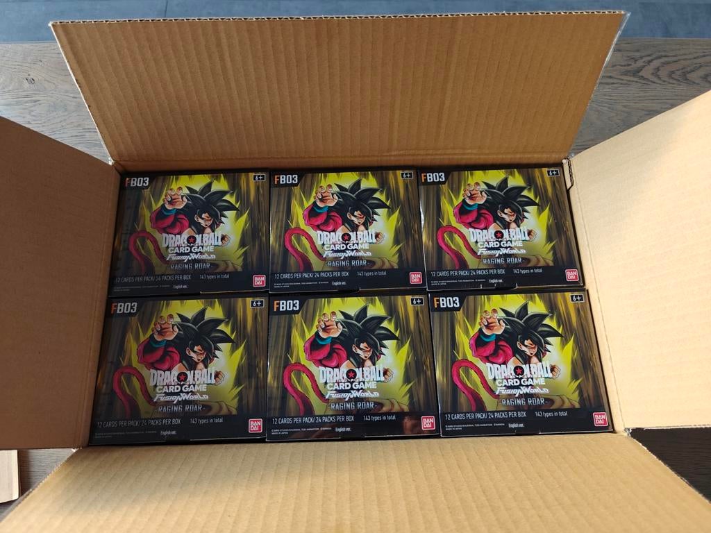 Dragonball Super Fusion World FB03 Raging Roar Booster Box, Ophalen of Verzenden, Nieuw, Boosterbox, Foil