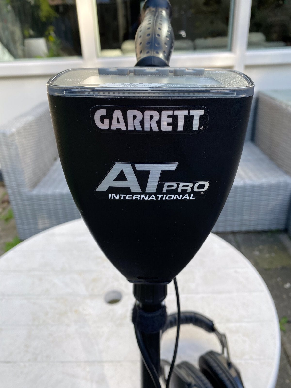 Garrett at pro (incl nieuwe garrett ms2 koptelefoon), Ophalen, Gebruikt, Meer dan 30 cm, Discriminatie metaaldetectie