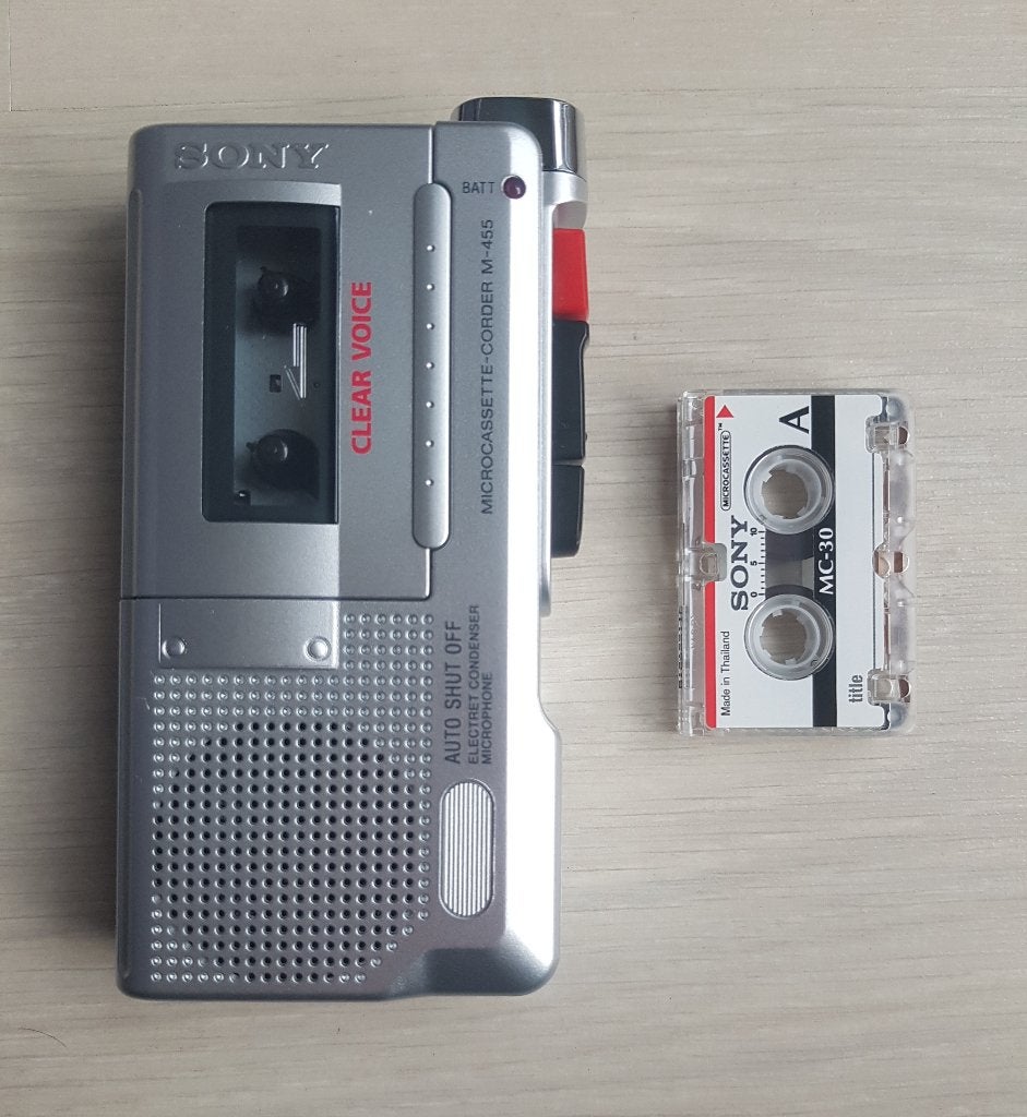 Sony Voice Memo Recorder M-455 Micro Cassette Recorder, Ophalen of Verzenden, Audio