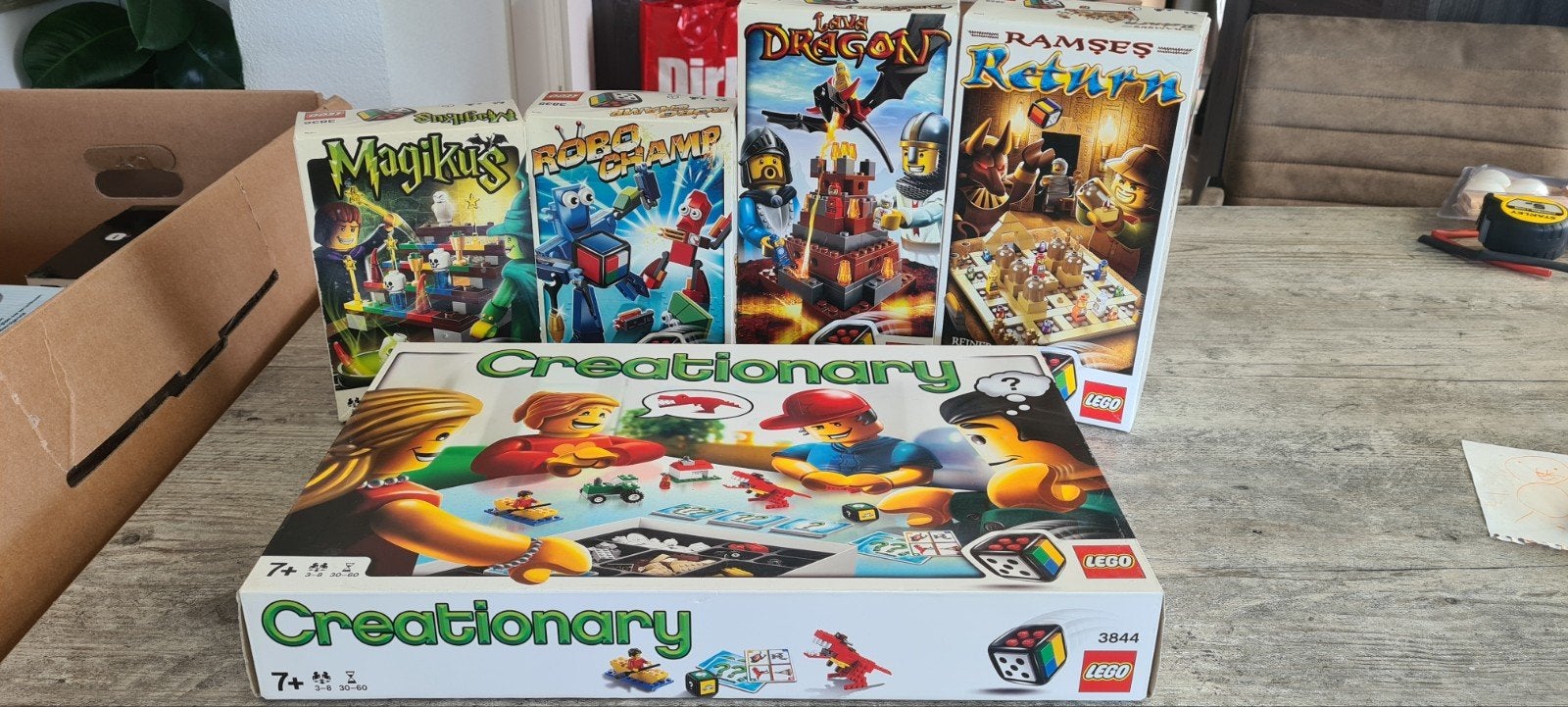LEGO Creationary en andere legospellen incompleet, Een of twee spelers, Ophalen of Verzenden, Gebruikt, LEGO