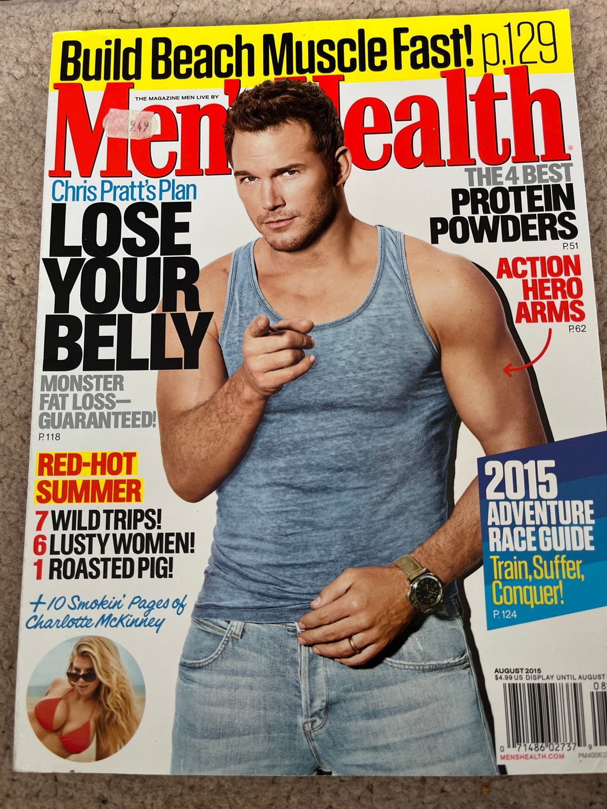 Men's Health Magazine Augustus 2015 - Chris Pratt, Boeken, Ophalen of Verzenden, Gelezen, Sport en Vrije tijd